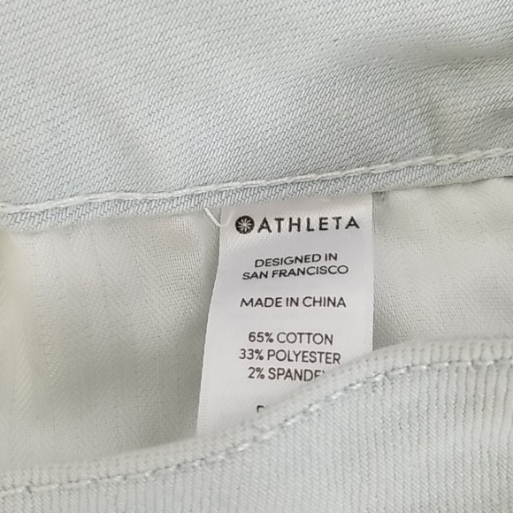 New Athleta Sculptek Skinny Crop Glacier Jeans 0 - Picture 11 of 11